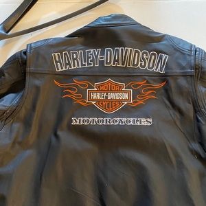 Leather Harley Davidson Riding Jacket XL